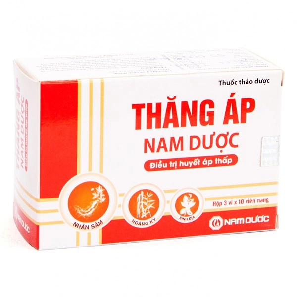 Hỗ trợ điều trị huyết áp thấp Thăng Áp Nam Dược hộp 3 vỉ x 10 viên