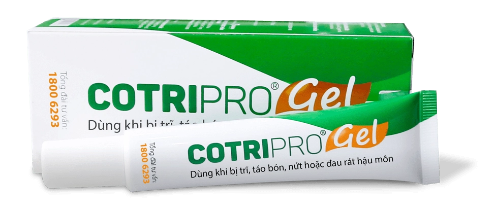 Gel bôi trị trĩ Cotripro Gel hộp 1 tuýp 10g