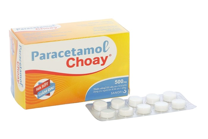 Thuốc giảm đau, hạ sốt Paracetamol Choay hộp 100 viên