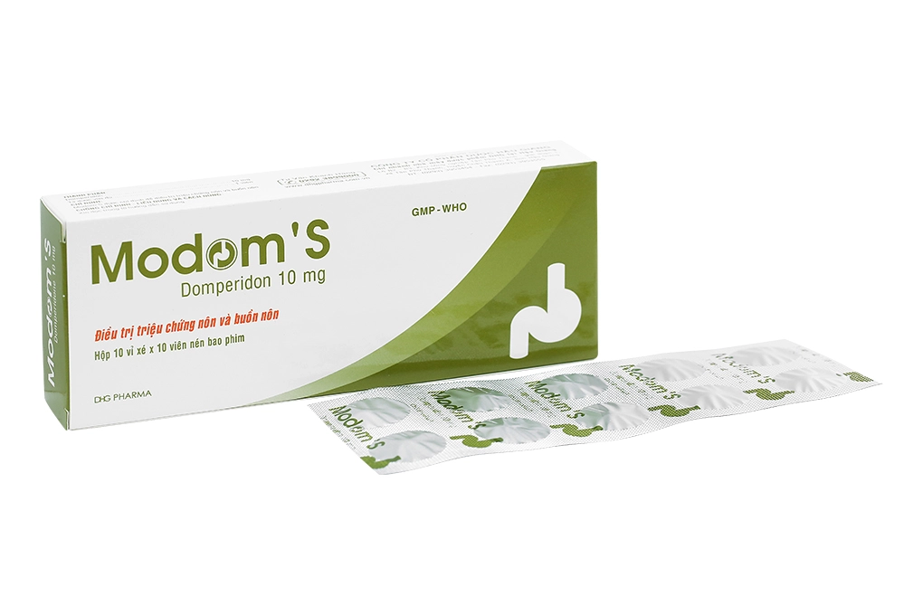 Thuốc trị nôn, buồn nôn Modom'S 10mg hộp 100 viên