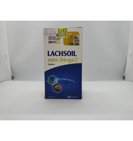 Viên uống bổ mắt, đẹp da và tốt cho tim mạch Sanct Bernhard Lachsoil Extra Omega 3 hộp 60 viên