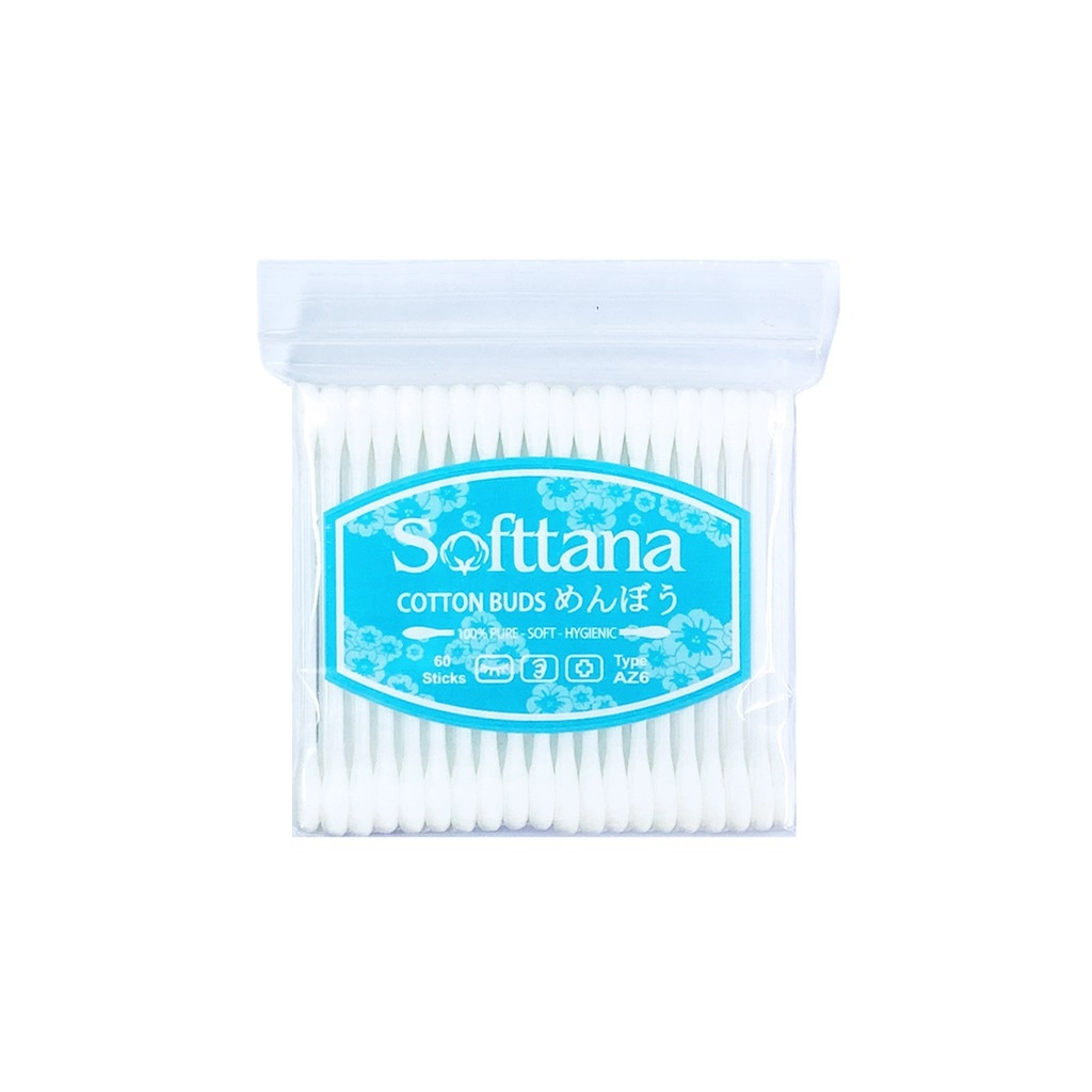Tăm bông Softtana (người lớn) gói 60 cái
