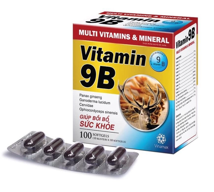 Viên uống bổ sung Multi Vitamins & Mineral Vitamin 9B (Vinamax) hộp 100 viên