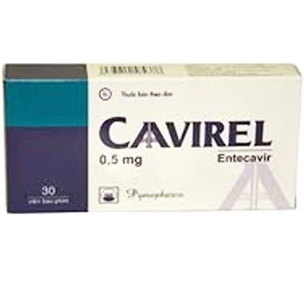 Thuốc kháng virus Cavirel 0.5mg Pymepharco hộp 3 vỉ x 10 viên