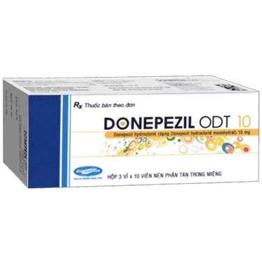 Điều trị sa sút trí tuệ trong bệnh Alzheimer Donepezil Odt 10 Savi hộp 3 vỉ x 10 viên