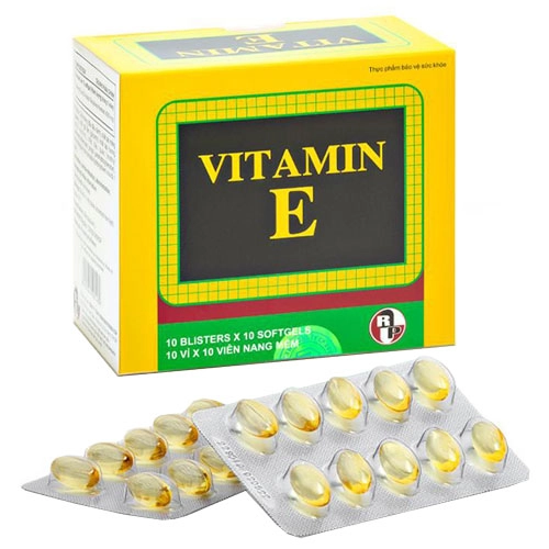 Viên uống bổ sung Vitamin E Robinson Pharma hộp 10 vỉ x 10 viên