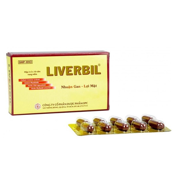 Thuốc nhuận gan, lợi mật Liverbil hộp 5 vỉ x 10 viên nang cứng