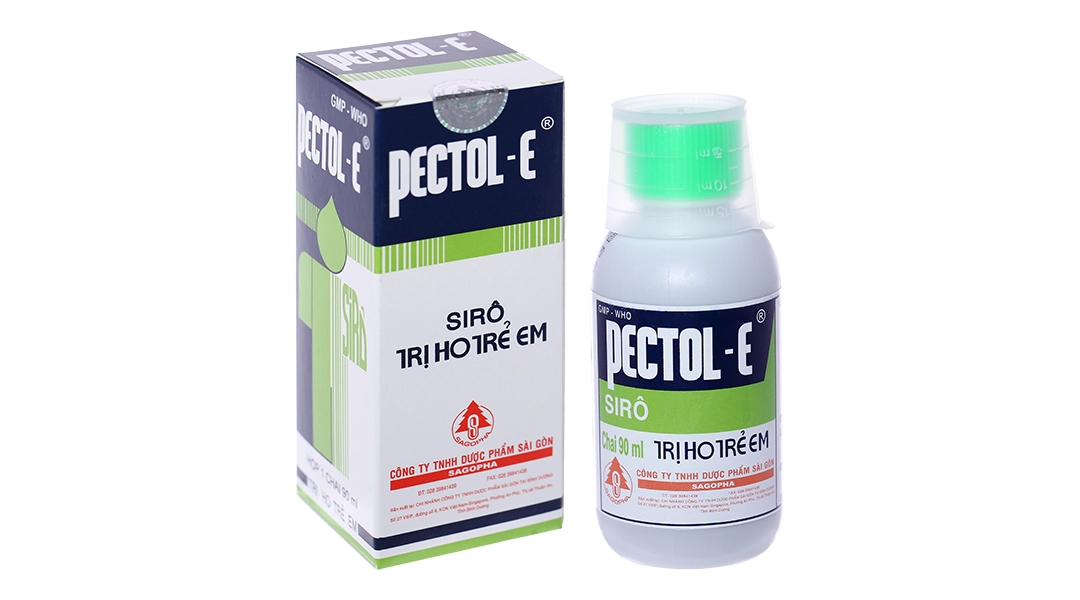 Siro trị ho, cảm, sổ mũi Pectol-E hộp 1 chai 90ml