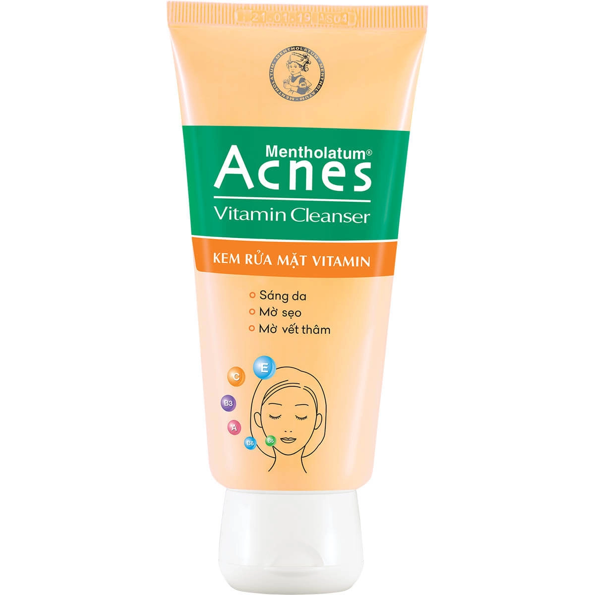 Sữa rửa mặt Acnes Vitamin Cleanser tuýp 50g