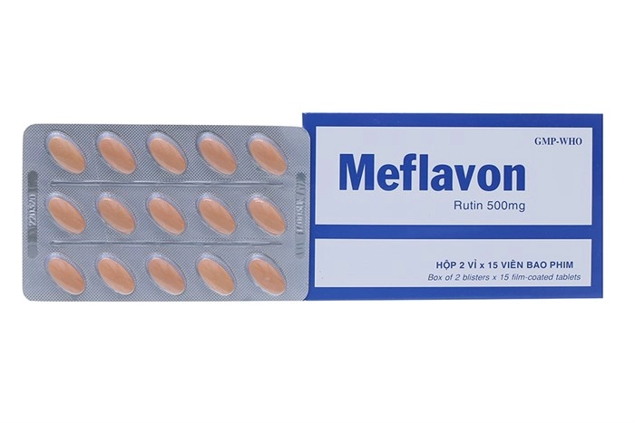 Thuốc trị trĩ, suy giãn tĩnh mạch  Meflavon hộp 30 viên
