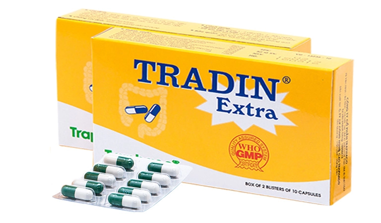 Hỗ trợ điều trị viêm đại tràng Tradin Extra hộp 20 viên