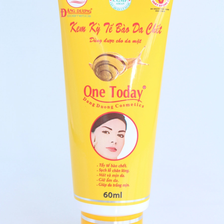 Kem kỳ tế bào da chết Ốc Sên One Today tuýp 60ml