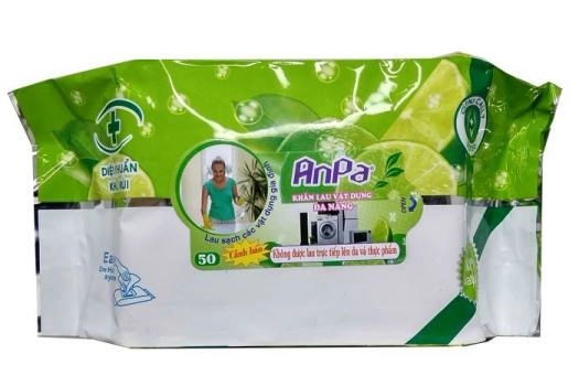 Khăn lau vật dụng đa năng Anpa gói 50 tờ