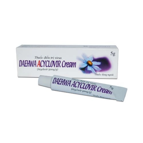 Thuốc kháng virus Daehwa Acyclovir Cream hộp 1 tuýp 5g