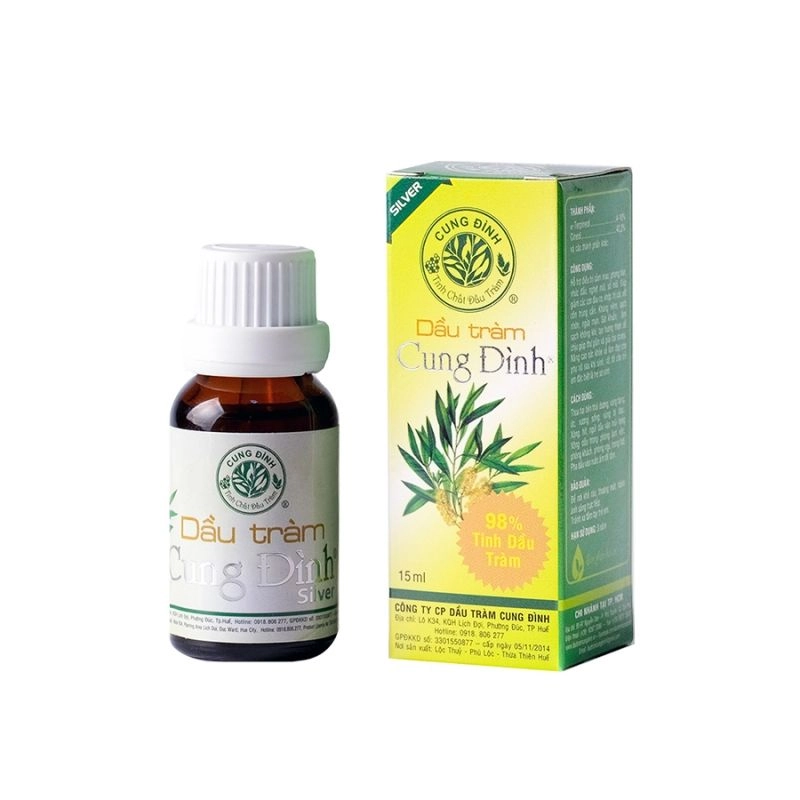 Dầu Tràm Cung Đình Silver hộp 1 chai 15ml