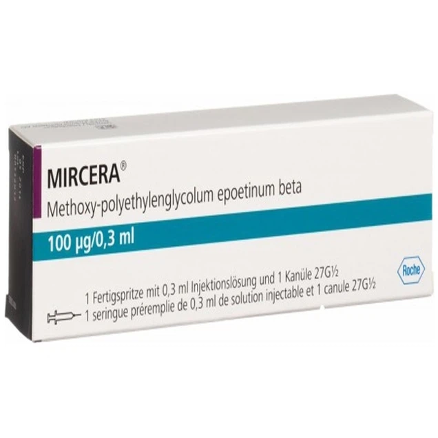 Dung dịch tiêm Mircera 100 µg/0,3 ml Roche hộp 1 cây x 0.3ml