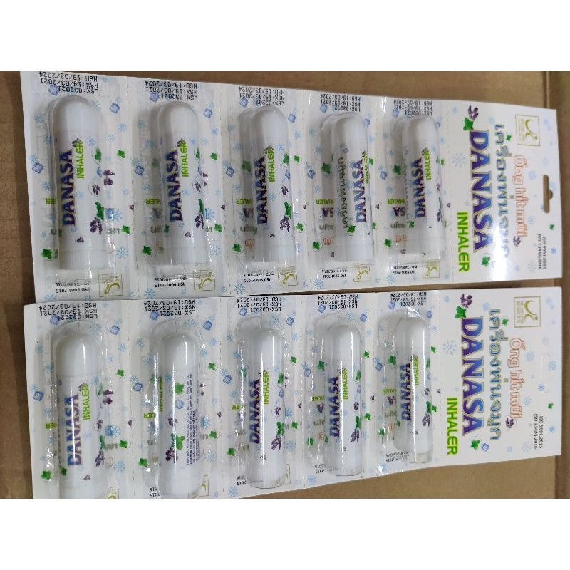 Ống hít Danasa vỉ 6 ống
