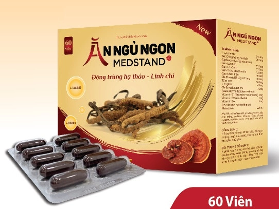 Hỗ trợ an thần, bồi bổ sức khỏe Ăn Ngủ Ngon Medstand hộp 60 viên