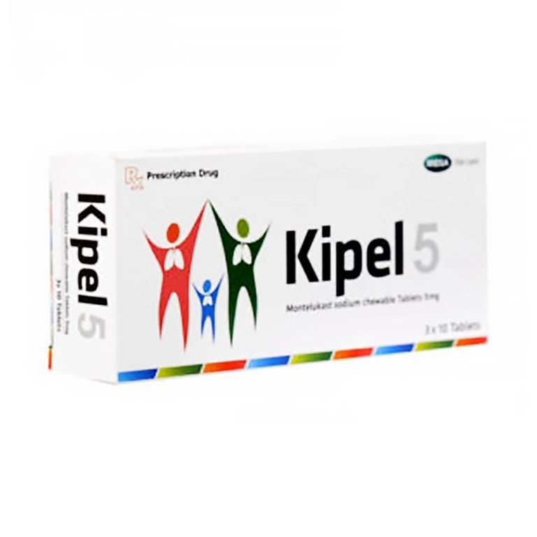 Điều trị hen suyễn, co thắt phế quản Kipel 5 MEGA We care hộp 3 vỉ x 10 viên