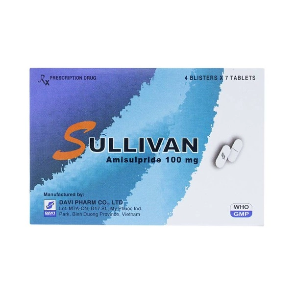 Thuốc điều trị tâm thần phân liệt Sullivan hộp 4 vỉ x 7 viên nén