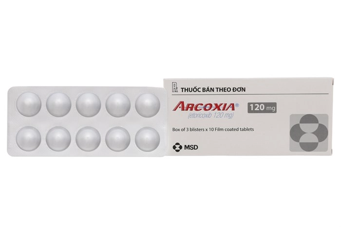 Thuốc giảm đau, kháng viêm Arcoxia 120mg hộp 30 viên