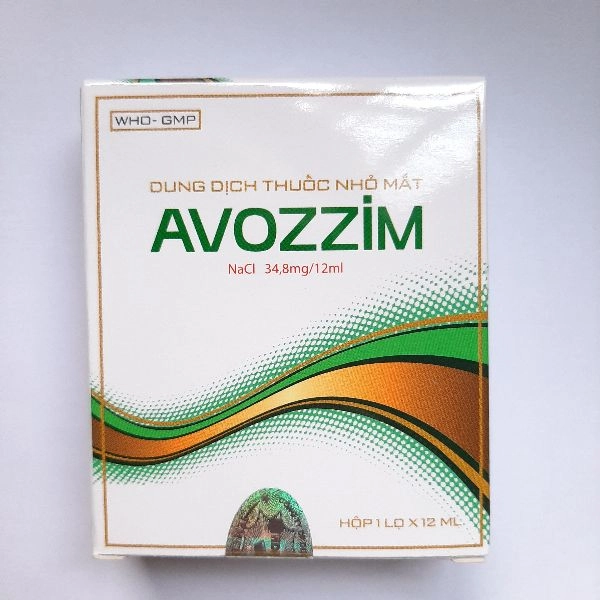 Dung dịch thuốc nhỏ mắt Avozzim hộp 1 lọ 12 ml