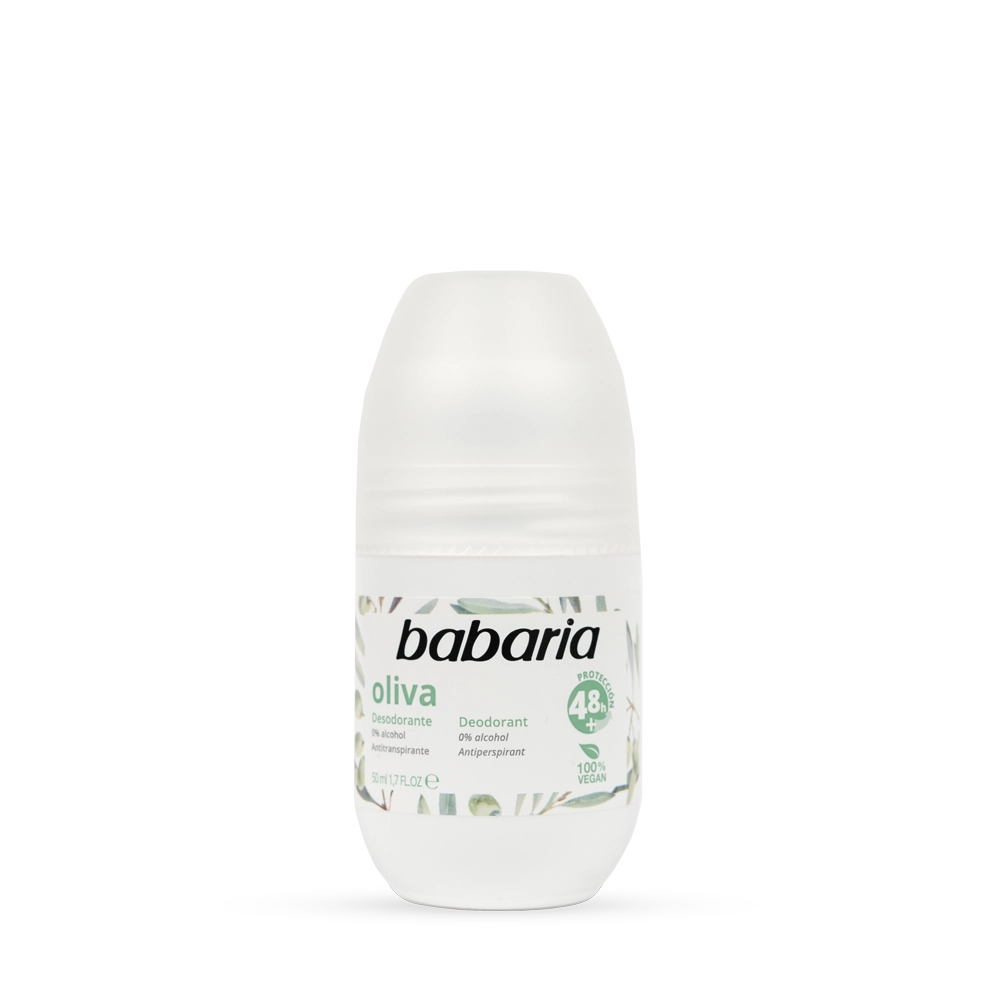 Lăn khử mùi tinh chất dầu olive Babaria Roll-On Deodorant Oliva chai 50ml