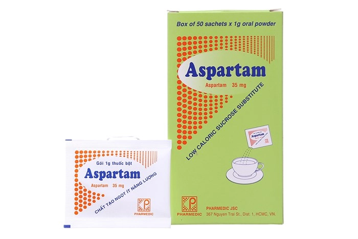 Đường ăn kiêng Aspartam PHARMEDIC hộp 50 gói