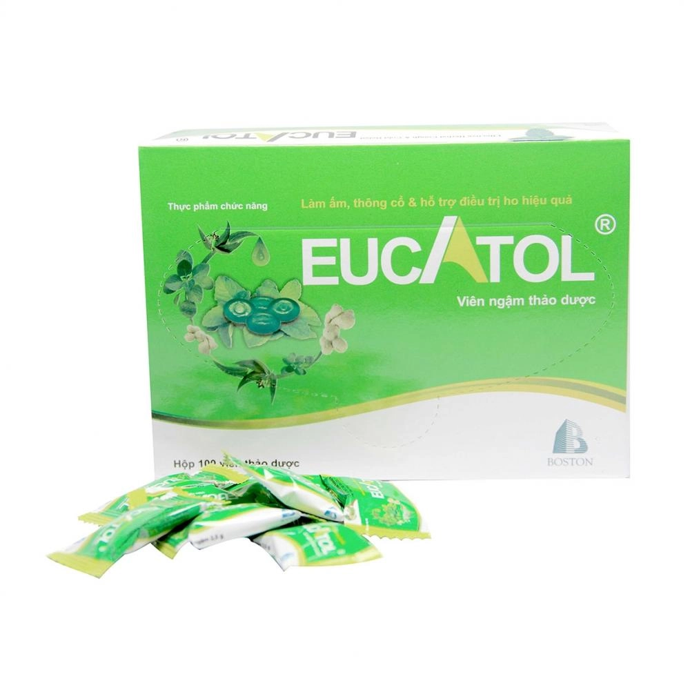 Viên ngậm thảo dược EUCATOL hộp 100 viên