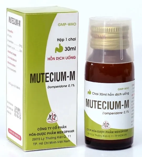 Hỗn dịch uống chống nôn Mutecium - M hộp 1 chai 100ml