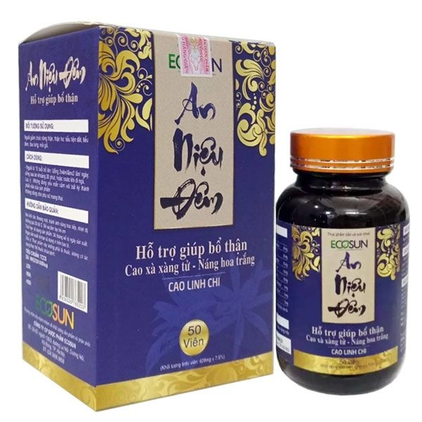 Hỗ trợ bổ thận, giảm triệu chứng đi tiểu nhiều lần, tiểu đêm An Niệu Đêm Ecosun hộp 1 lọ 50 viên