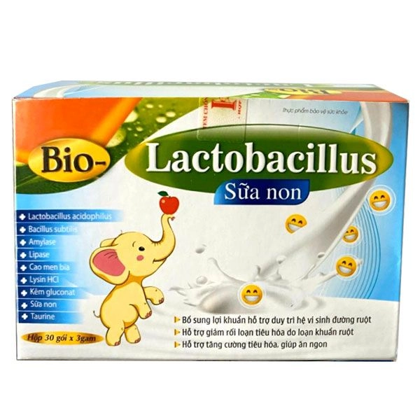 Bổ sung lợi khuẩn Bio- Lactobacillus Sữa Non hộp 30 gói x 3g