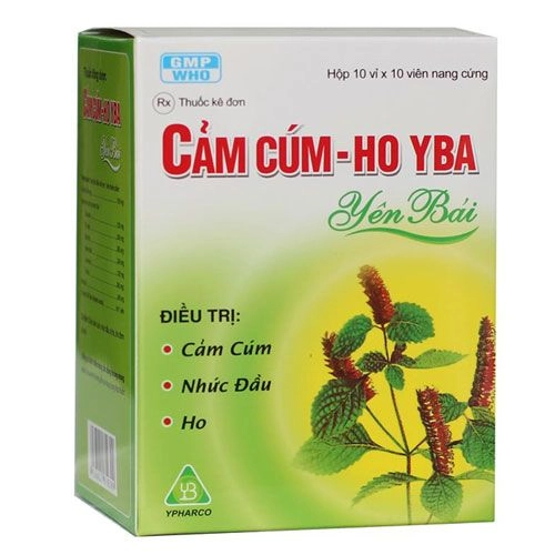 Thuốc CẢM CÚM - HO YBA hộp 10 vỉ x 10 viên nang cứngg