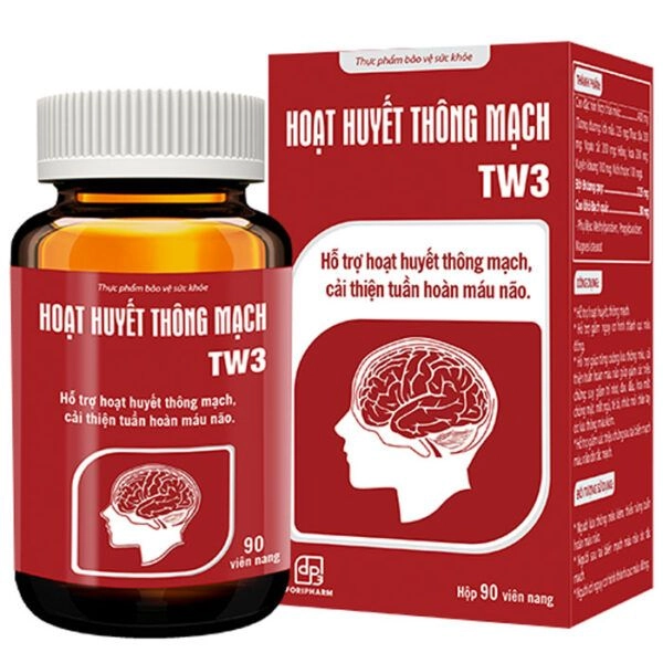 Hỗ trợ cải thiện tuần hoàn máu não Hoạt Huyết Thông Mạch TW3 hộp 1 lọ 90 viên