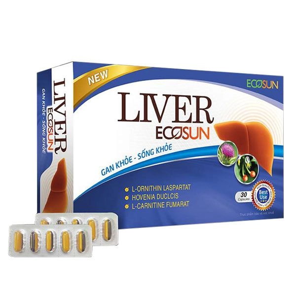 Hỗ trợ chức năng gan Liver Ecosun hộp 60 viên