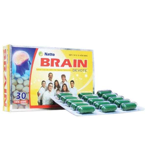 Viên uống hoạt huyết dưỡng não Natto Brain Devote hộp 3 vỉ x 10 viên