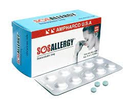 Thuốc chống dị ứng SOSAllergy hộp 10 vỉ x 10 viên