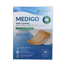 Băng cá nhân Medigo Medinova 36x70mm hộp 30 miếng