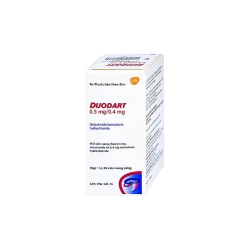Thuốc điều trị bệnh phì đại lành tính tuyến tiền liệt Duodart 0.5mg/0.4mg GSK  hộp 30 viên