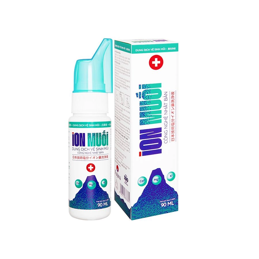 Dung dịch vệ sinh mũi Ion Muối Công nghệ Nhật Bản hộp 1 chai 90 ml