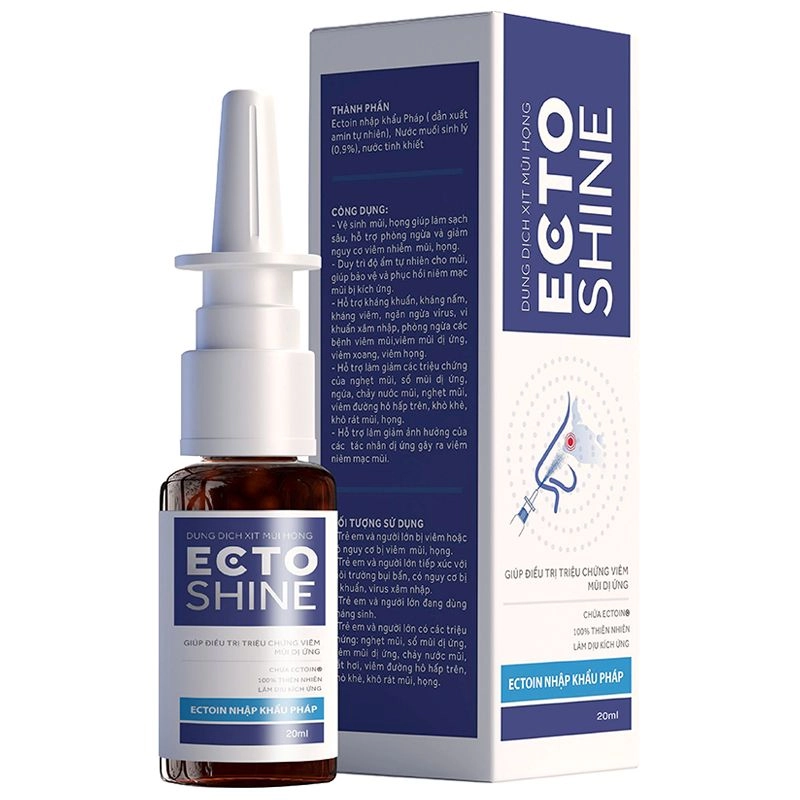 Dung dịch xịt mũi họng ECTO SHINE hộp 1 chai 10ml
