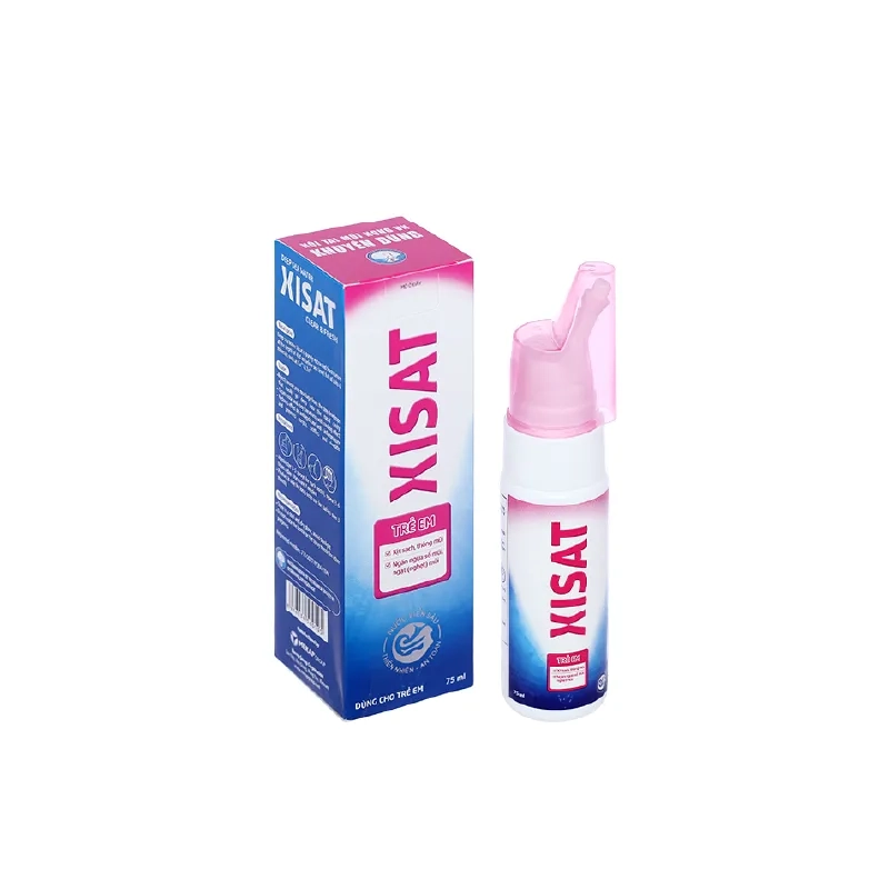 Dung dịch xịt sạch thông mũi cho trẻ em Xisat chai 75ml