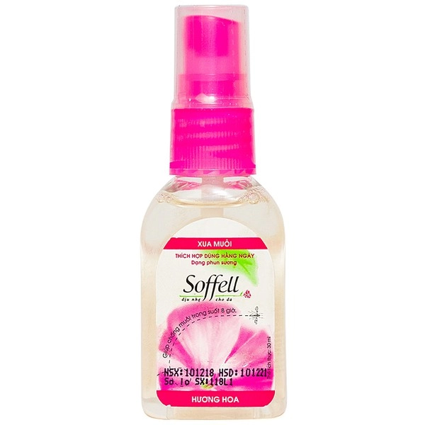 Xịt chống muỗi dạng phun sương hương hoa Soffell chai 30ml