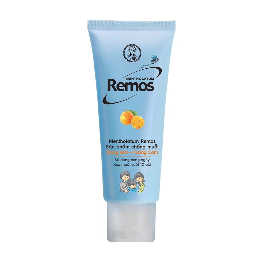 Kem chống muỗi Mentholatum Remos hương cam tuýp 70g