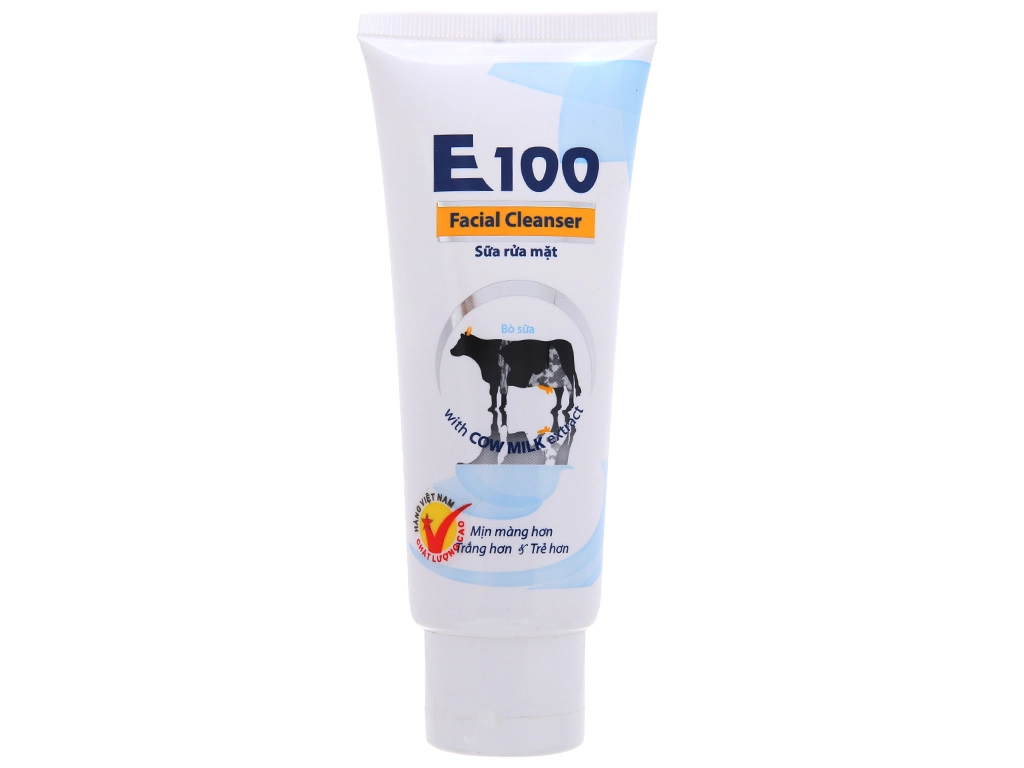 Sữa rửa mặt E100 tinh chất sữa bò tuýp 80ml