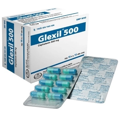 Thuốc kháng sinh Glexil 500mg hộp 100 viên