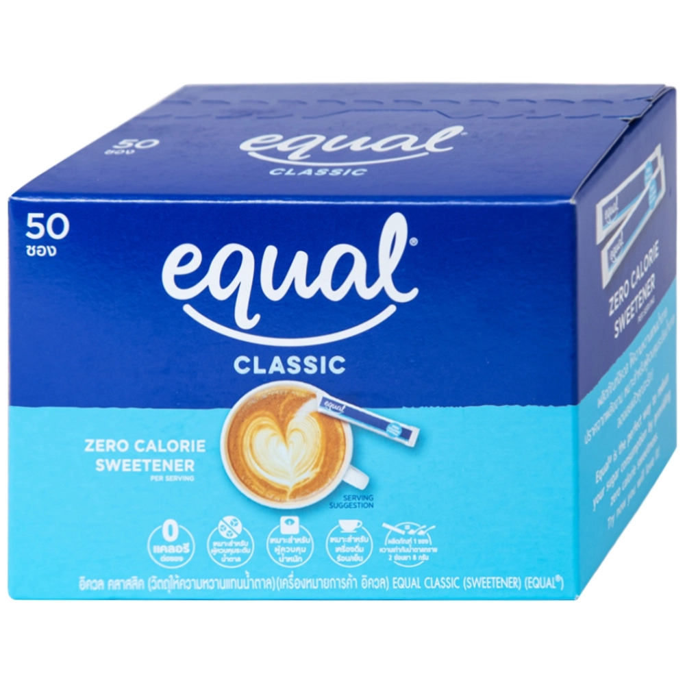 Đường ăn kiêng Equal Classic Zero Calorie Sweetener hộp 50 gói x 50g
