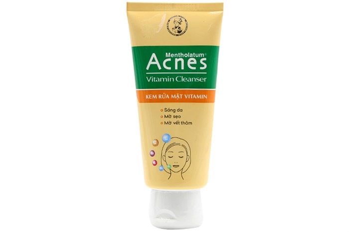 Sữa rửa mặt ngừa mụn Acnes Vitamin Cleanser tuýp 100g