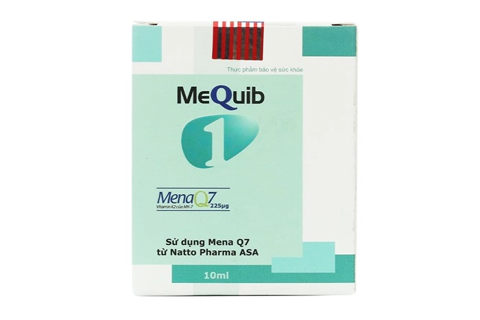 Siro bổ sung vitamin D3, vitamin K2 MeQuib 1  hộp 1 chai 10ml