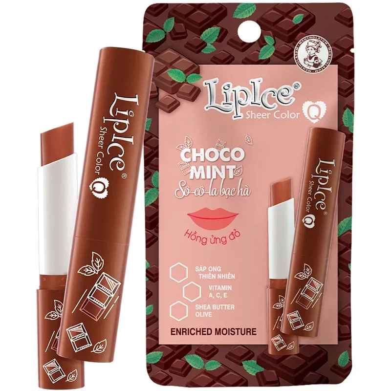 Son dưỡng chuyển màu LipIce Sheer Color Q Choco Mint tuýp 2.4g